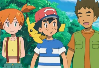 Ash, Misty e Brock em Pokémon