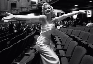 Ana de Armas como Marilyn Monroe em Blonde.