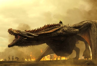 Daenerys e Drogon em Game of Thrones