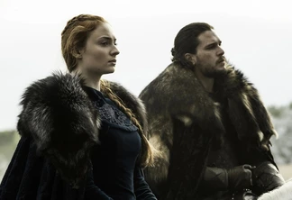 Sansa e Jon em Game of Thrones