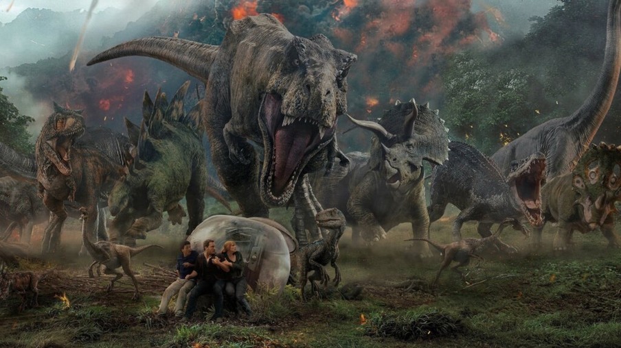Cena de Jurassic World: Reino Ameaçado.