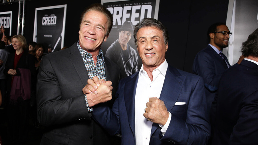Sylvester Stallone e Arnold Schwarzenegger.