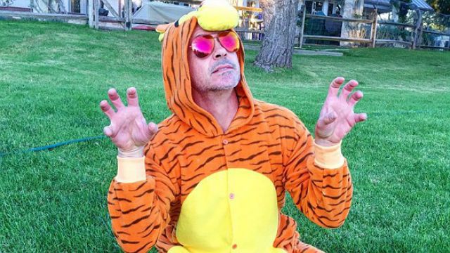 Robert Downey Jr se veste de Tigrão do Ursinho Pooh para ajudar criança