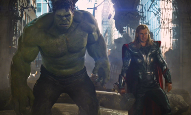 Thor e Hulk em Vingadores