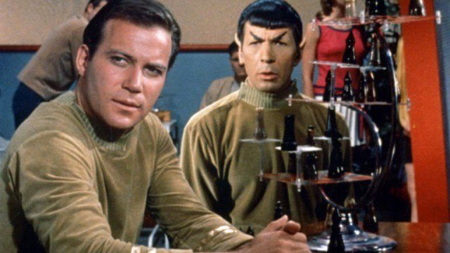 William Shatner e Leonard Nimoy em Star Trek