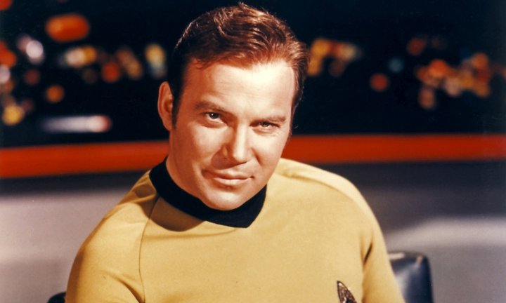 William Shatner na série original de Star Trek.