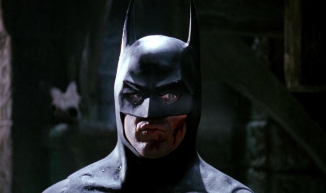 O Batman de Michael Keaton no filme de Tim Burton