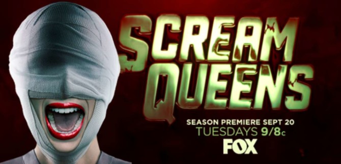 Banner da segunda temporada de Scream Queens