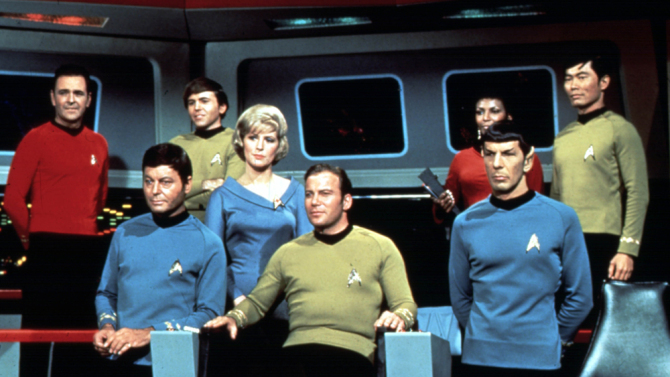 A tripulação da Enterprise original