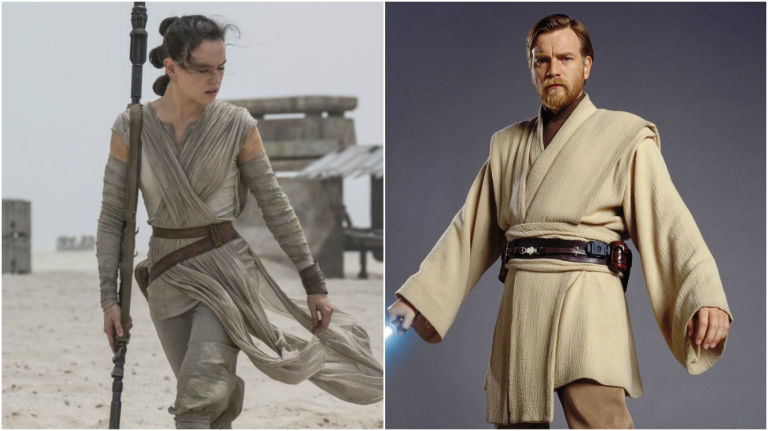 Rey e Obi-Wan Kenobi