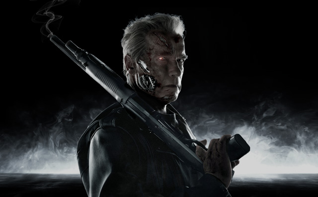 Arnold Schwarzenegger em Exterminador do Futuro
