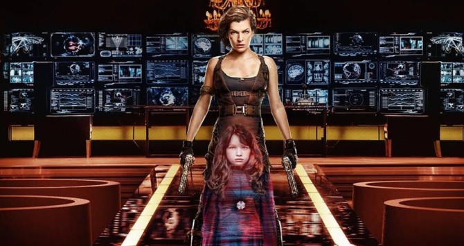 Milla Jovovich e a filha em Resident Evil 6