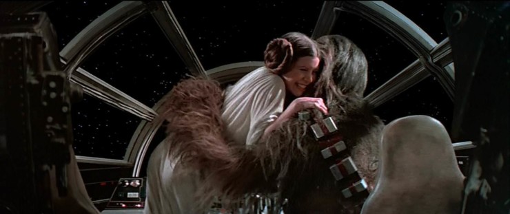 Princesa Leia e Chewbacca
