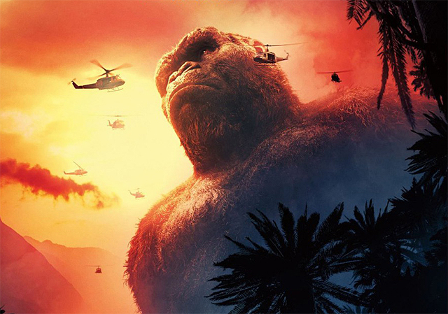 Kong: A Ilha da Caveira | King Kong mostra sua fúria em pôster ilustrado