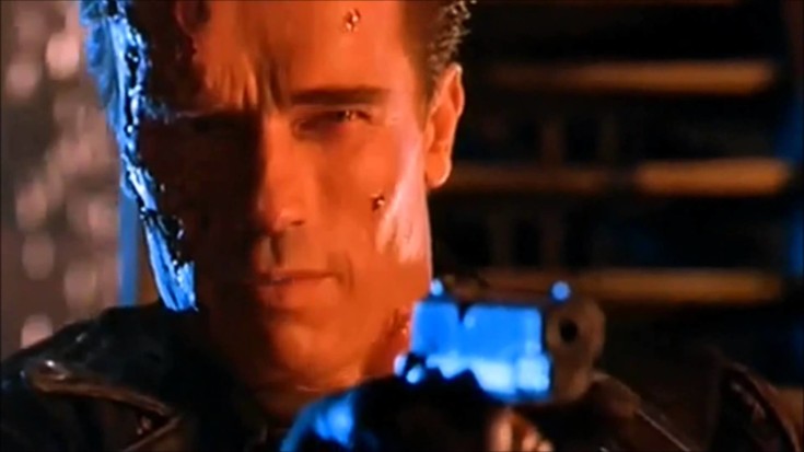 Arnold Schwarzenegger em O Exterminador do Futuro 2