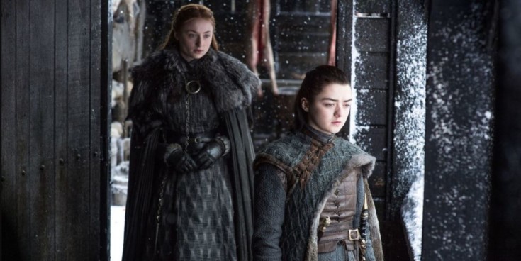 Arya e Sansa em Game of Thrones
