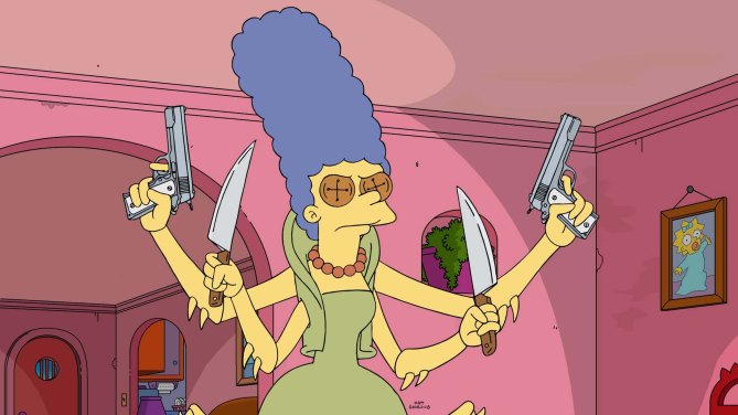 Marge em "Treehouse of Horror XXVIII"