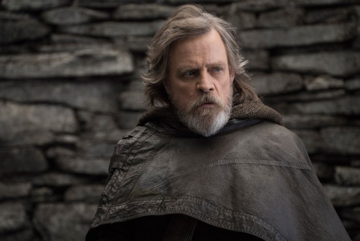 Mark Hamill, como Luke Skywalker em Star Wars: Os Últimos Jedi.
