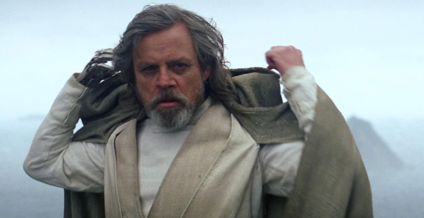 Mark Hammil como Luke Skywalker.