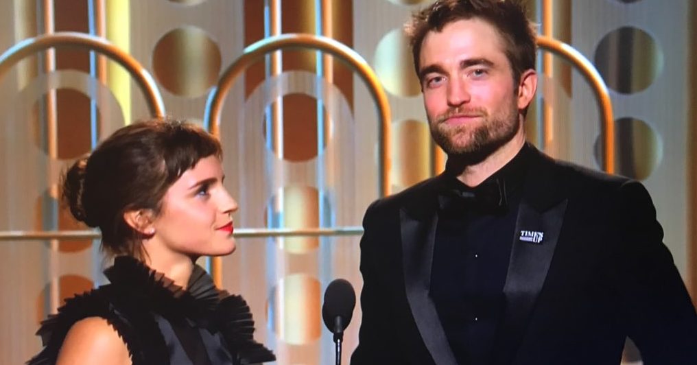 Emma Watson e Robert Pattinson no Globo de Ouro