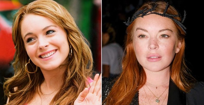 Lindsay Lohan, antes e depois