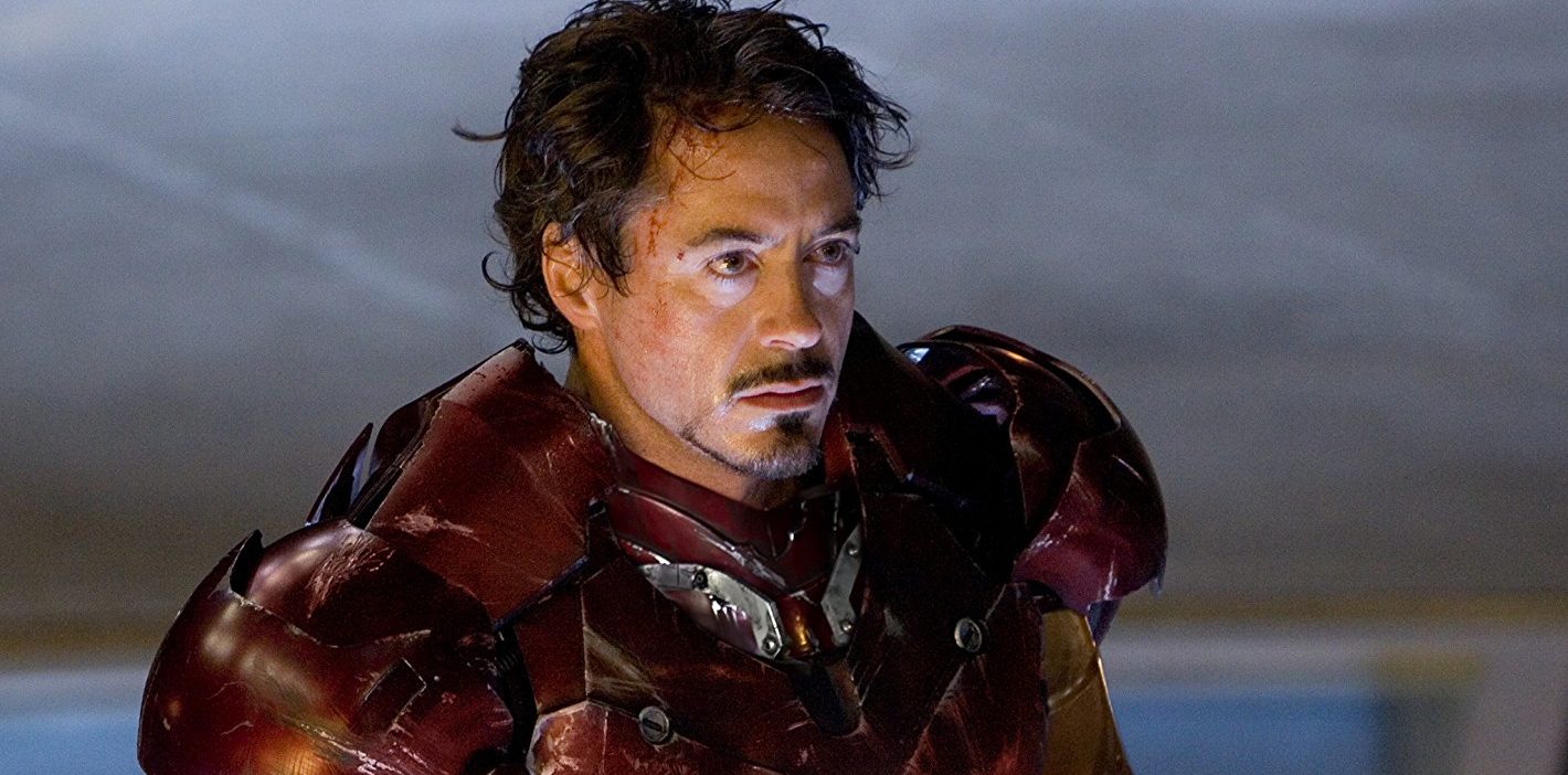 Robert Downey Jr em Homem de Ferro
