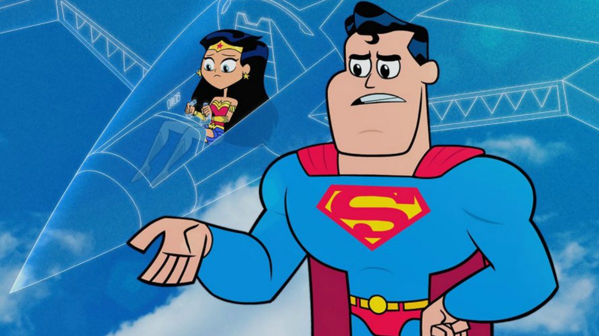 Superman e Mulher-Maravilha em Jovens Titãs em Ação! Nos Cinemas