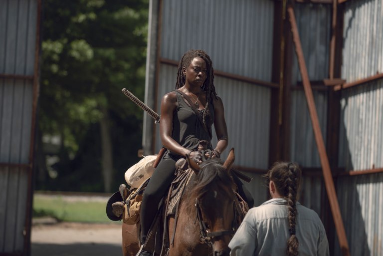 Danai Gurira as Michonne - The Walking Dead _ Season 9, Episode 6 - Photo Credit: Gene Page/AMC