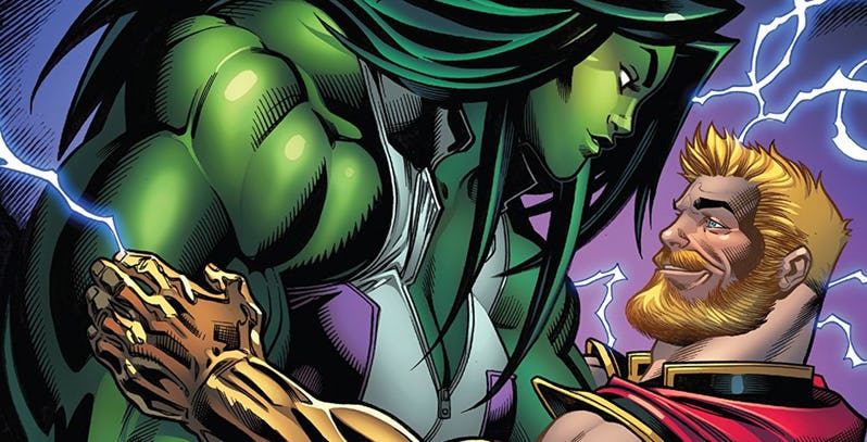 Vingadores | Nova edição da HQ traz dinossauros e romance entre Thor e Mulher-Hulk