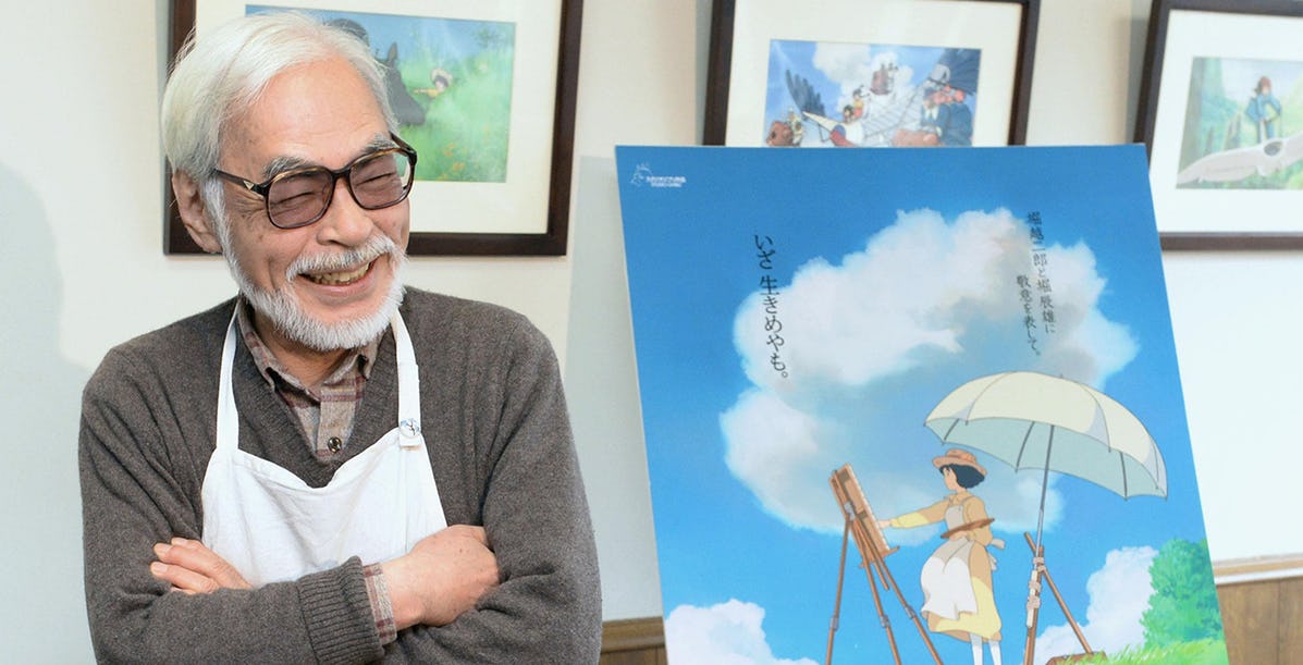 Hayao Miyazaki, de A Viagem de Chihiro, está trabalhando em dois novos filmes ao lado do filho, afirma site