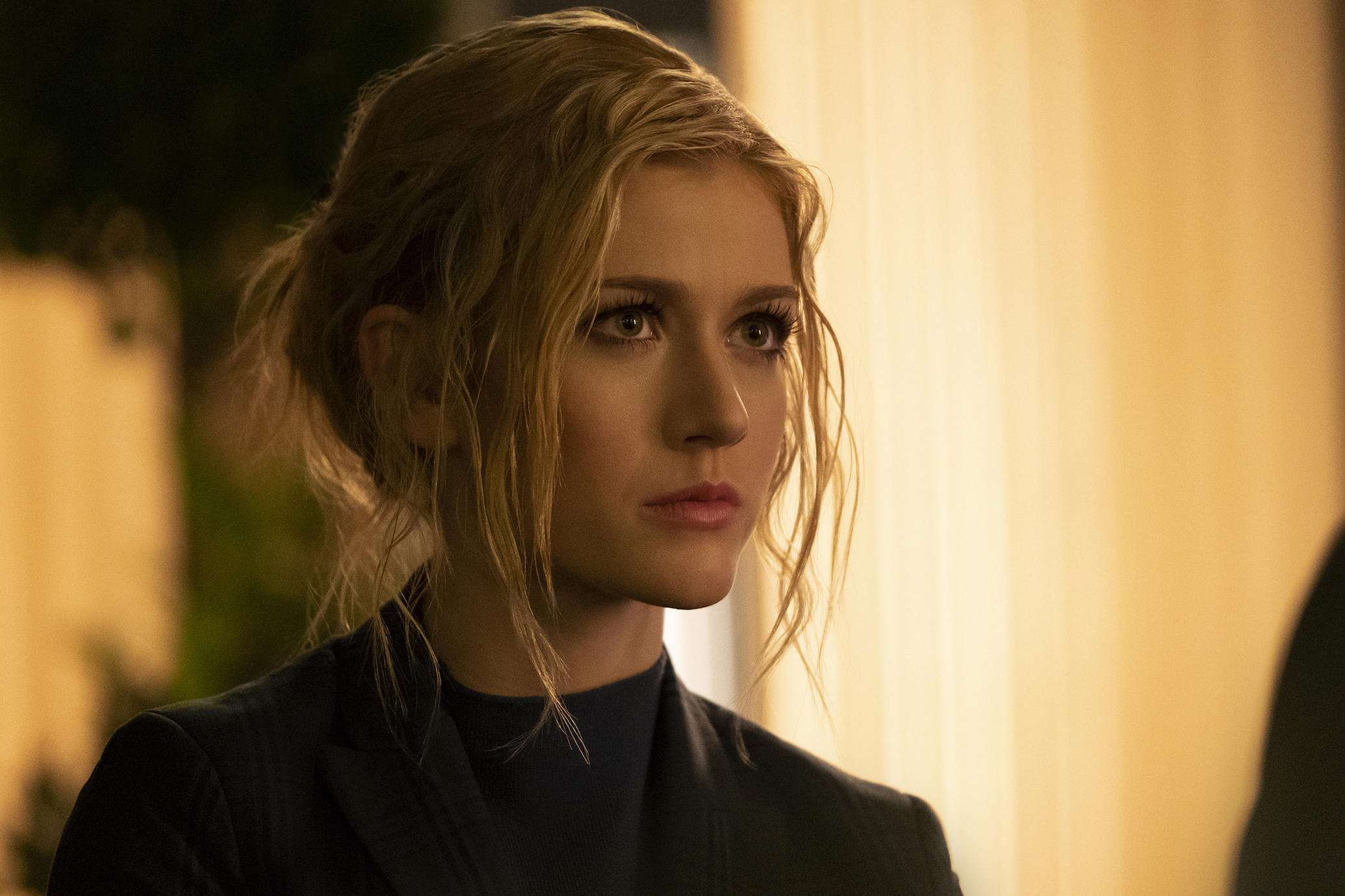 Arrow -- "Star City 2040" -- Image Number: AR716b_0136r -- Pictured: Katherine McNamara as Mia/Blackstar -- Photo: Katie Yu/The CW -- © 2019 The CW Network, LLC. All Rights Reserved.