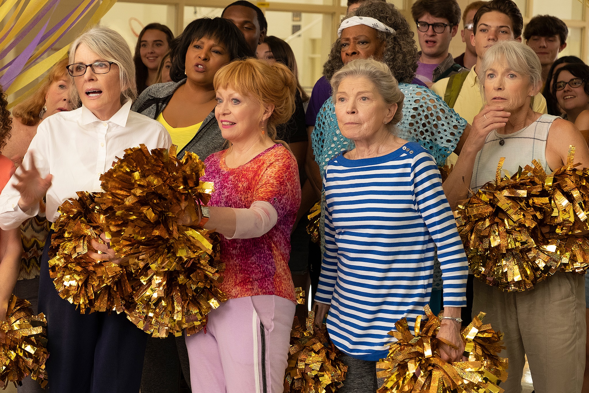 "First Look! Diane Keaton, Rhea Perlman and Co. Are Shaking Their Poms" 

https://app.asana.com/0/32923395333443/1110233186433399/f

CREDIT: STX Entertainment