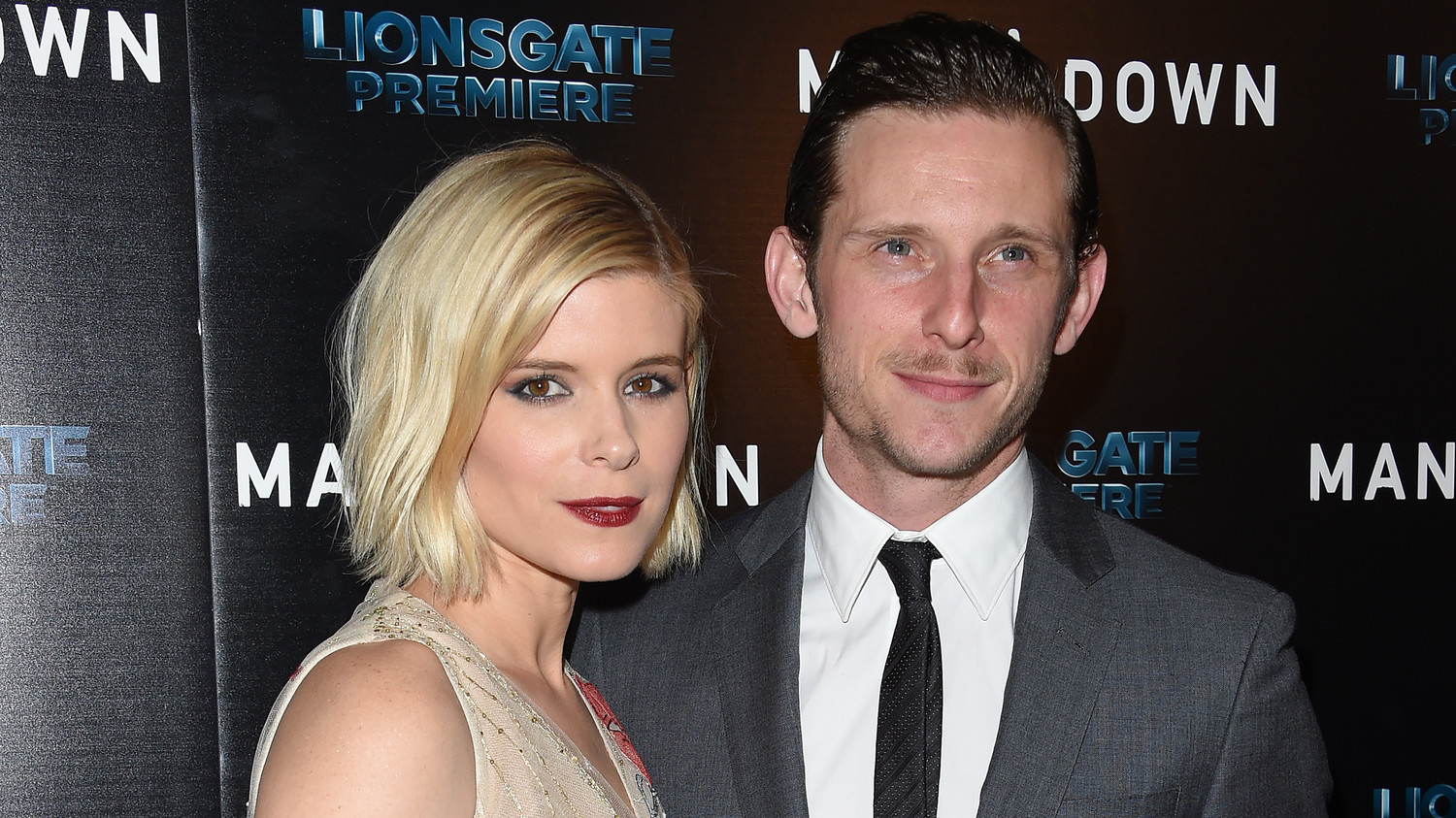 HOLLYWOOD, CA - NOVEMBER 30:  Actors Kate Mara and Jamie Bell attend the premiere of 'Man Down' at ArcLight Hollywood on November 30, 2016 in Hollywood, California.  (Photo by Axelle/Bauer-Griffin/FilmMagic)