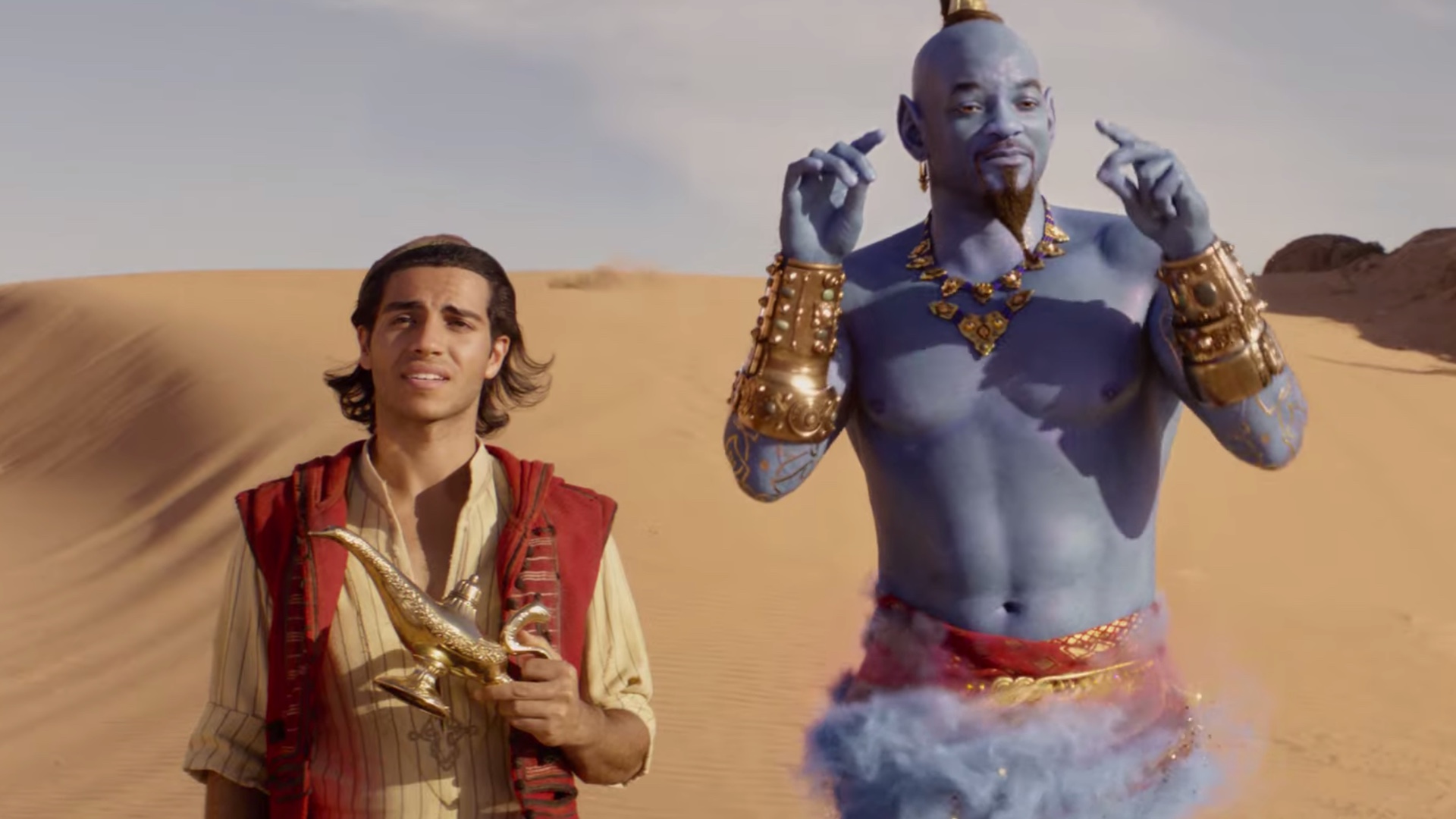 Aladdin | Vaza imagem com figuras Funko Pop do remake