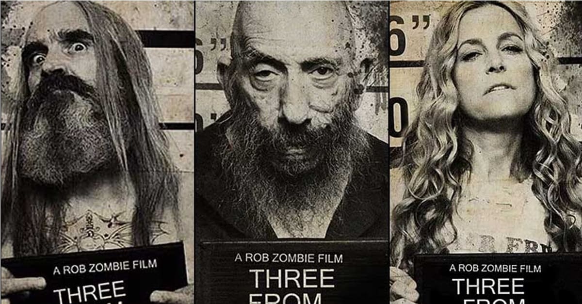Rob Zombie divulga nova foto de Three From Hell, continuação de Rejeitados pelo Diabo
