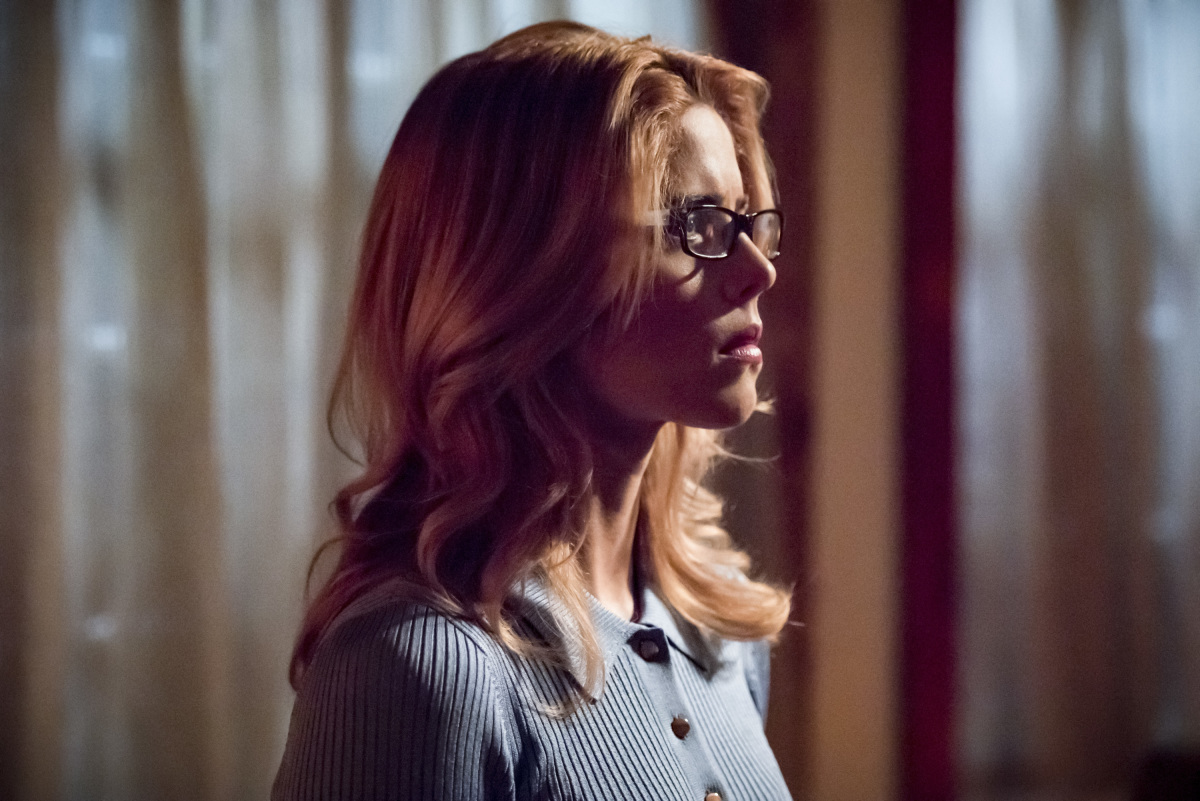 Arrow -- "You Have Saved This City" -- Image Number: AR722B_0121b.jpg -- Pictured: Emily Bett Rickards as Felicity Smoak -- Photo: Dean Buscher/The CW -- ÃÂ© 2019 The CW Network, LLC. All Rights Reserved.