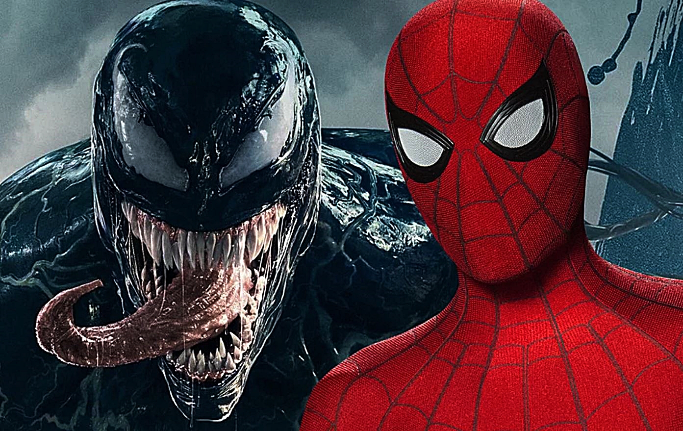 Pôster de Venom 2 mostra Homem-Aranha encarando simbionte