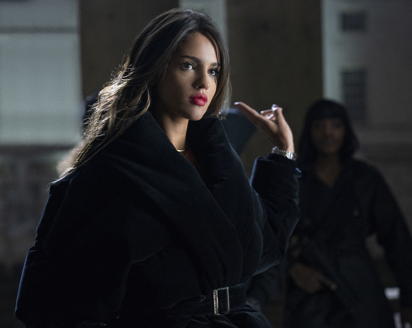 Eiza González as Madame M in Fast &amp; Furious Presents: Hobbs &amp; Shaw, directed by David Leitch.