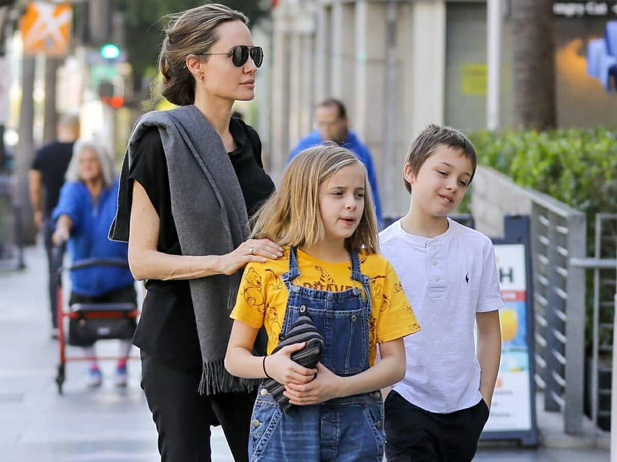 Mais uma filha de Angelina Jolie está a cara da mãe e de Brad Pitt