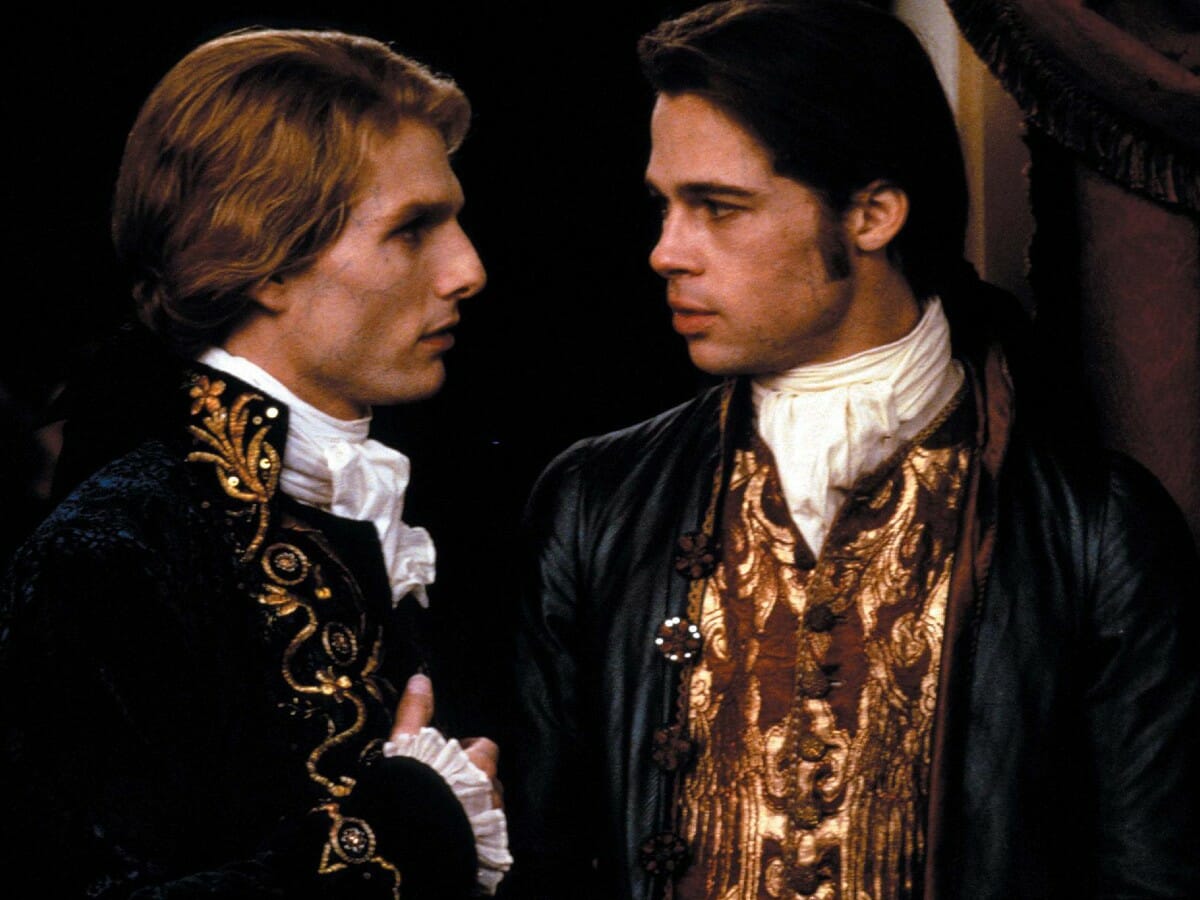 Tom Cruise e Brad Pitt no filme de Entrevista com o Vampiro
