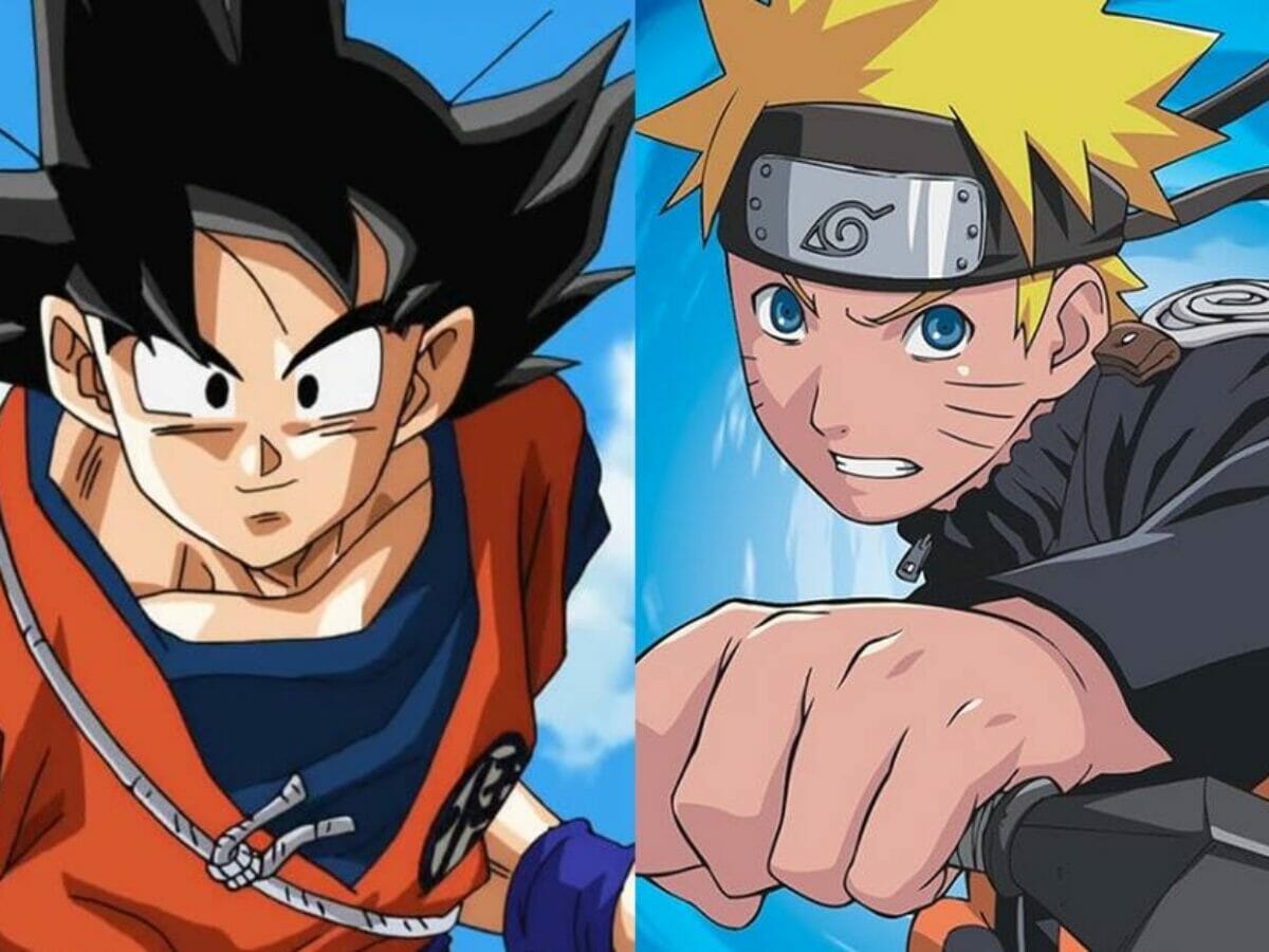 Naruto e Goku trocam de lugares em arte épica de seus criadores