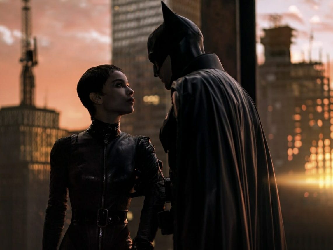 Batman e Mulher-Gato em cena do filme