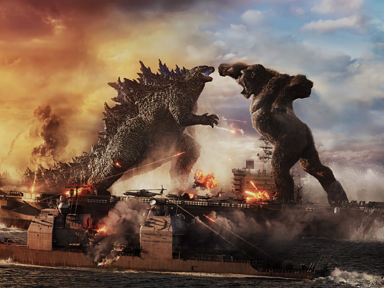 Godzilla vs. Kong foi lançado em 2021 nos cinemas