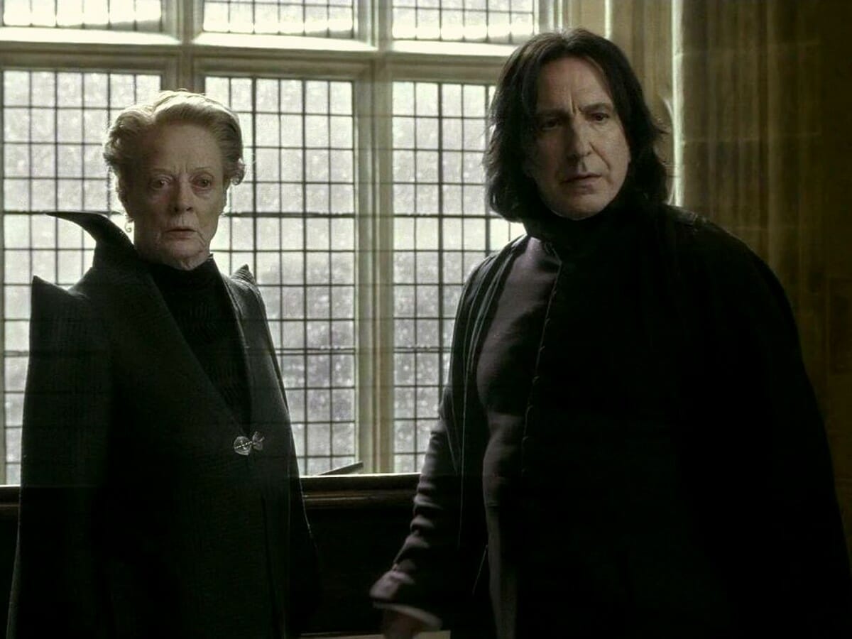 McGonagall e Snape em Harry Potter