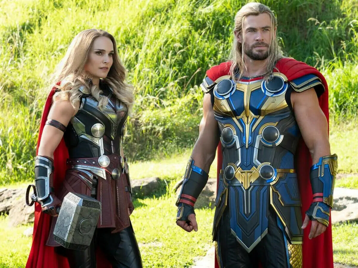 Chris Hemsworth e Natalie Portman em Thor 4